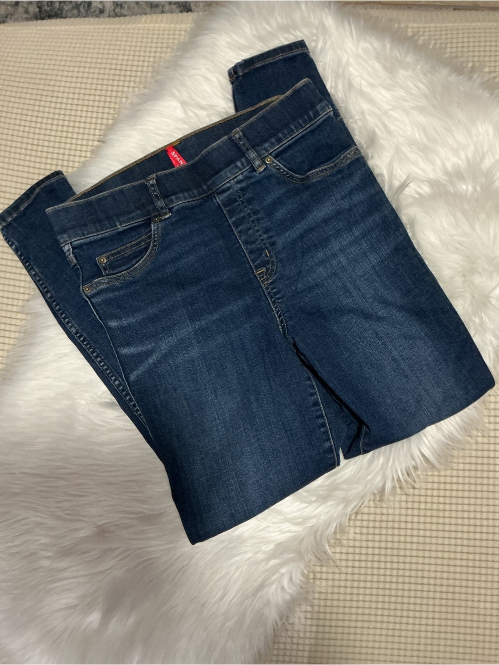 SPANX Dark Blue Skinny Jeans